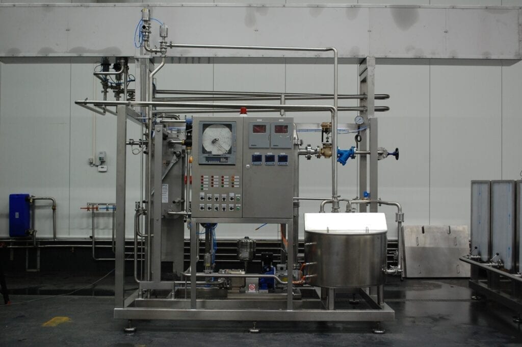HTST Pasteurizer with multiple buttons