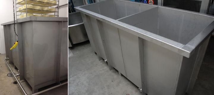 A collage of Deep brining systems