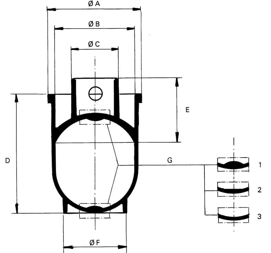 Technical drawing of a mechanical part with detailed dimensions.